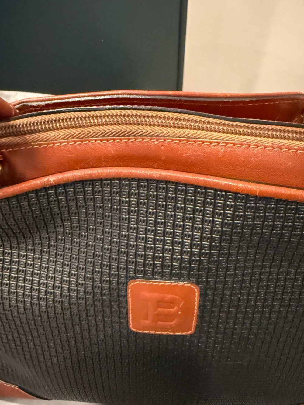 Bally Graphite and Brown Dome Satchel - Picture 5 of 16